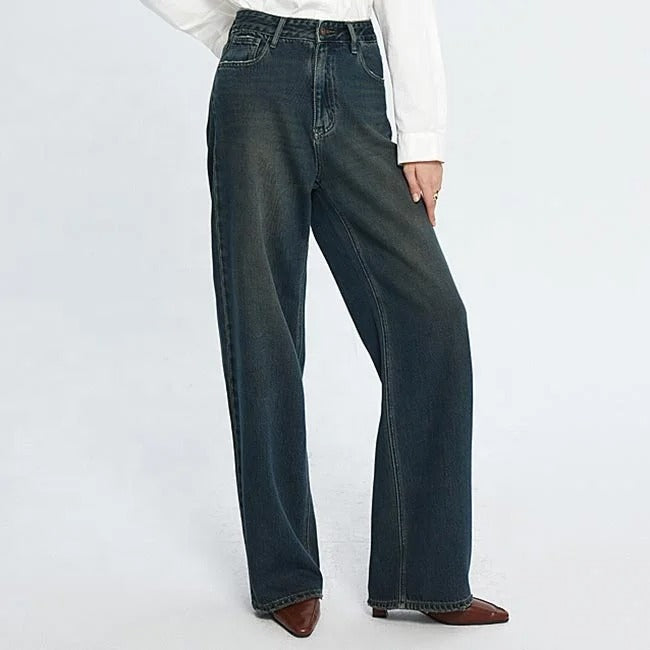 Dark Wash Wide Leg Jeans