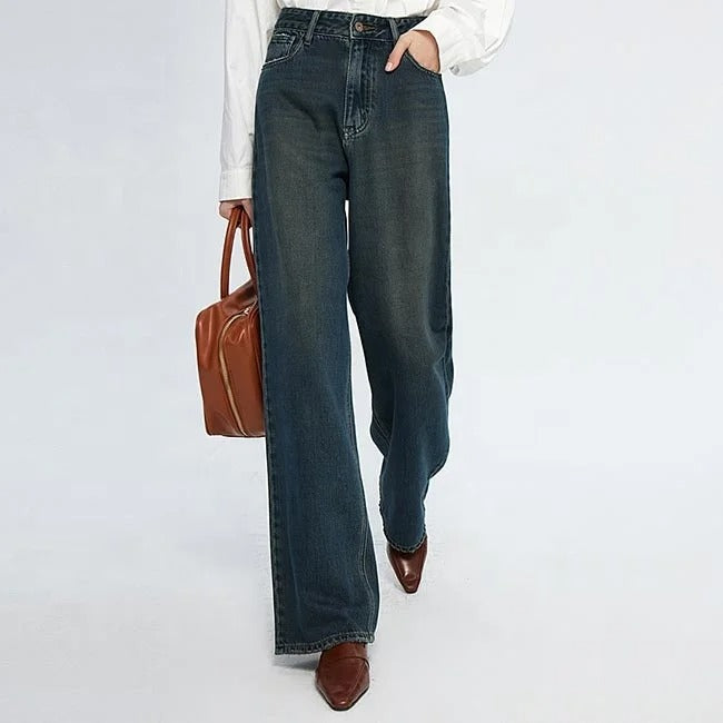 Dark Wash Wide Leg Jeans